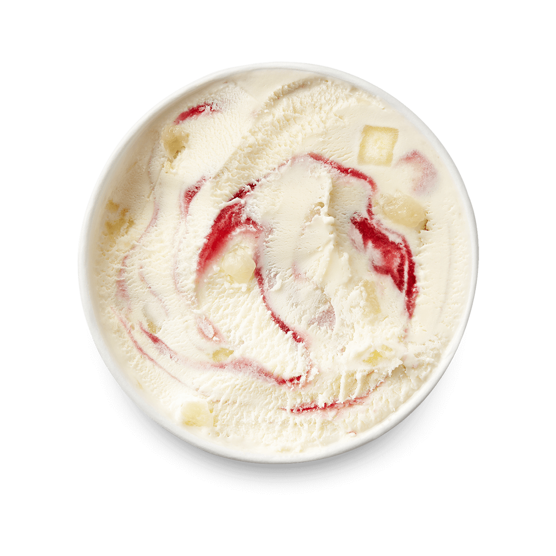 white peach and raspberry